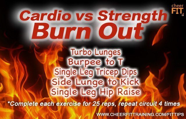 Cardio Vs. Strength Burnout
