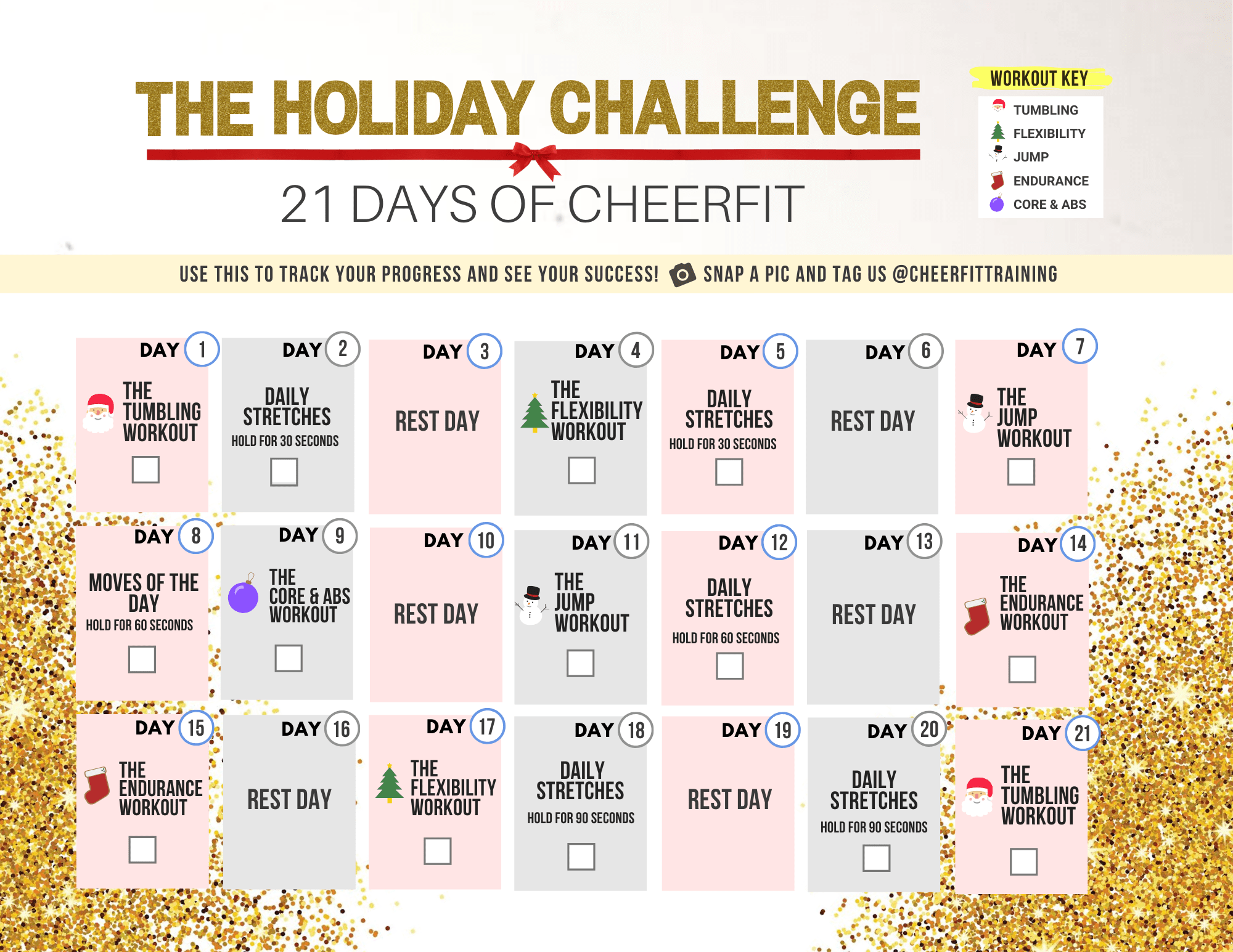 CHEERFIT Monthy Workout Plan for Cheerleaders CHEERFIT